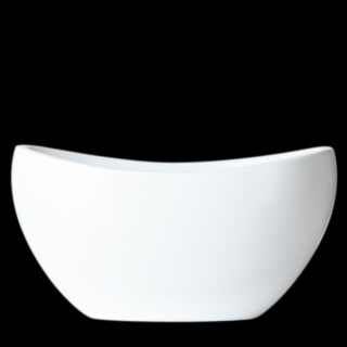 Ovation Schale 50x23/h25, lackiert in RAL 9010 reinweiss HS