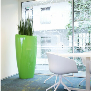 Ovation Vase 69x45/h131, lackiert in RAL 6018 gelbgrün HS